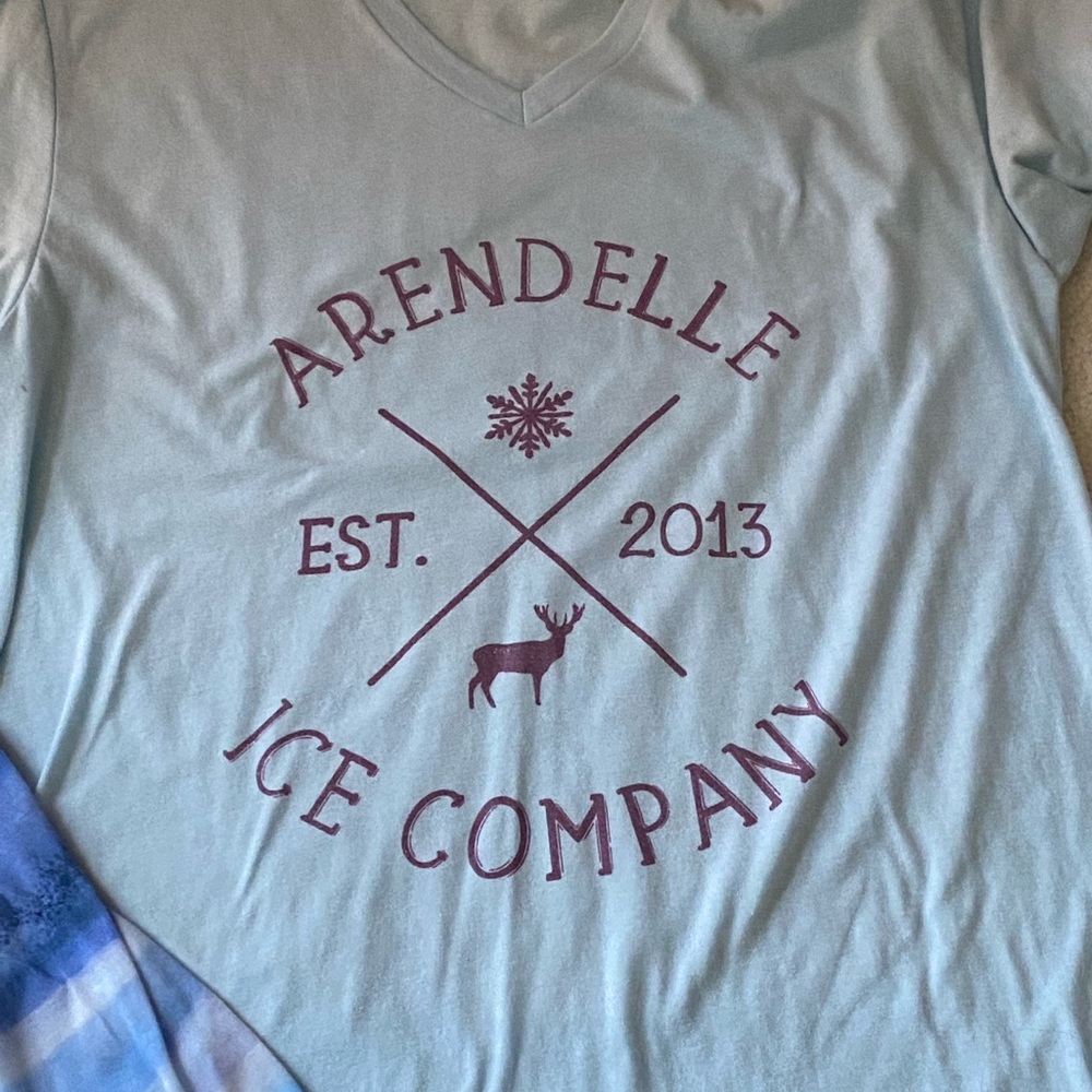 Do you want to build a snowman??❄️❄️ 1 Frozen Top. Only worn once ❄️🧊❄️🧊❄️❄️❄️